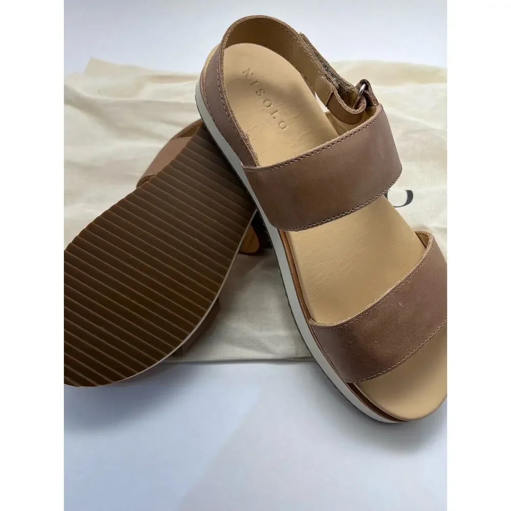 Nisolo Go-To Flatform Sandal Women's Size 7.5, New in Box